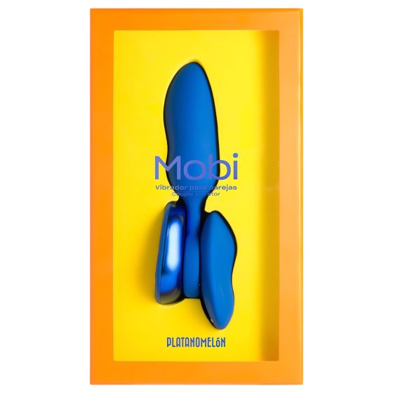 Platanomelón Mobi - rechargeable, remote-controlled vibrator set - 2-piece (blue)