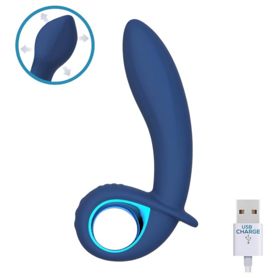 INTOYOU Palha - Rechargeable, inflatable vibrator (blue)