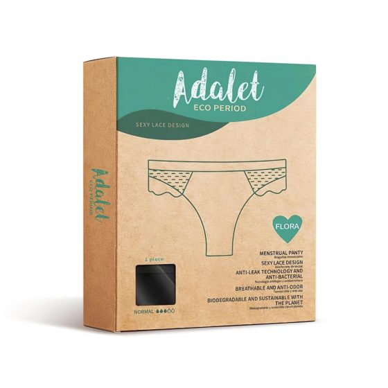 Adalet Flora Normal - Period Underwear (Black)