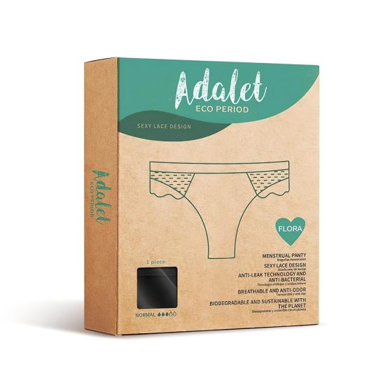 Adalet Flora Normal - Menstrual Panty (Black)