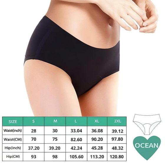 Adalet Ocean Regular - Menstrual Panties (Black)