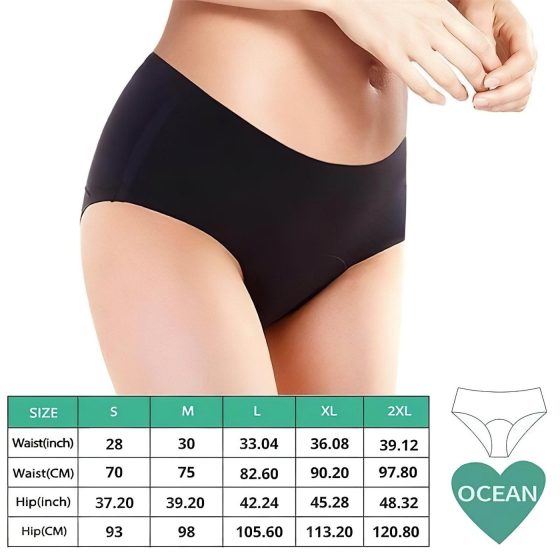 Adalet Ocean Normal - Menstrual Panties (Black)