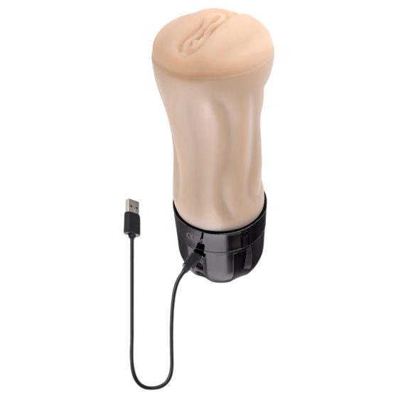 Zero Tolerance Tight Lipped - Suction Vibrating Masturbator (Natural)