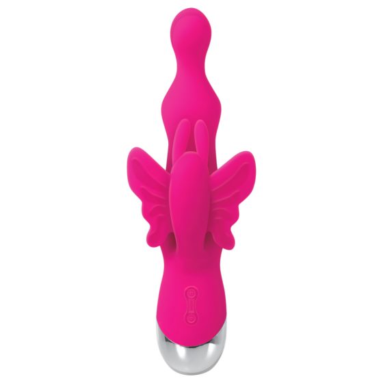 Evolved - beaded vibrator with clitoral arm (pink)