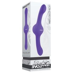   Evolved Our Gyro Vibe - rechargeable, vibrating double vibrator (purple)