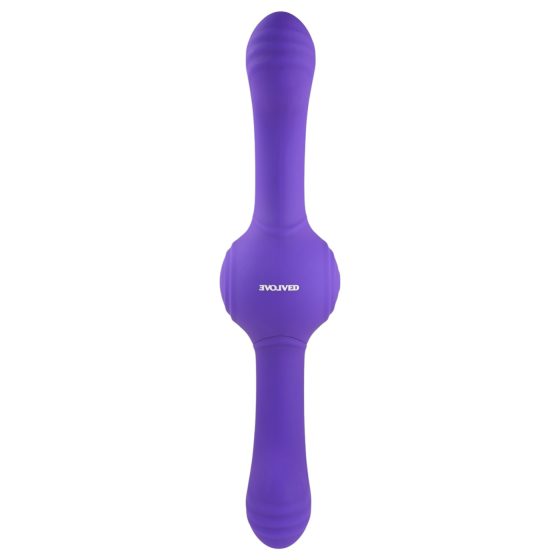 Evolved Our Gyro Vibe - rechargeable, vibrating double vibrator (purple)