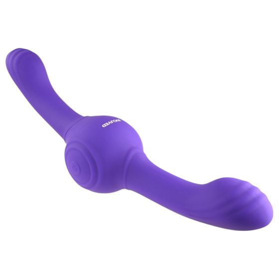 Evolved Our Gyro Vibe - rechargeable, vibrating double vibrator (purple)