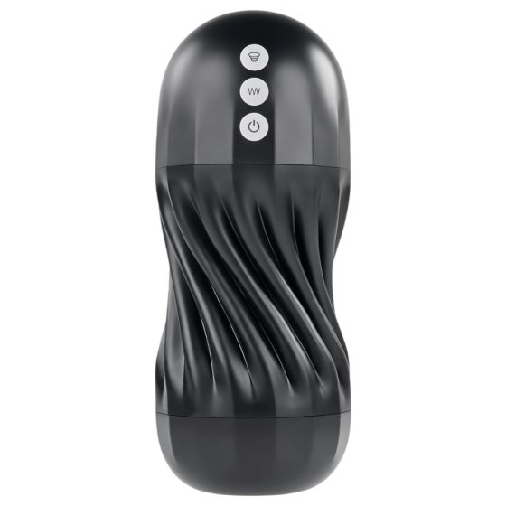 Playboy Solo Stroker - Rechargeable Suction Masturbator (Black)