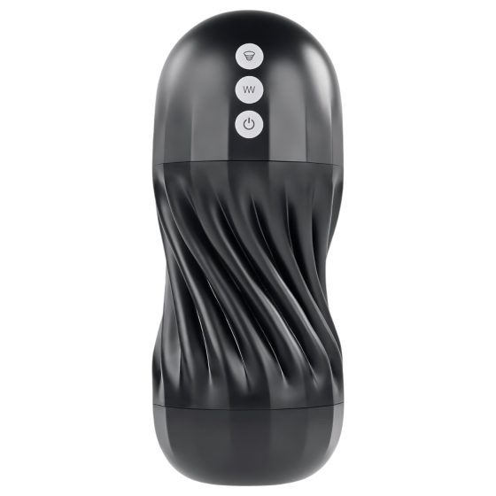 Playboy Solo Stroker - Rechargeable Suction Masturbator (Black)