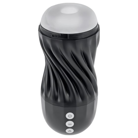 Playboy Solo Stroker - Rechargeable Suction Masturbator (Black)