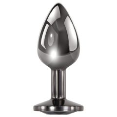 Evolved Black Gem - Metal Anal Dildo Set (Black-Silver)