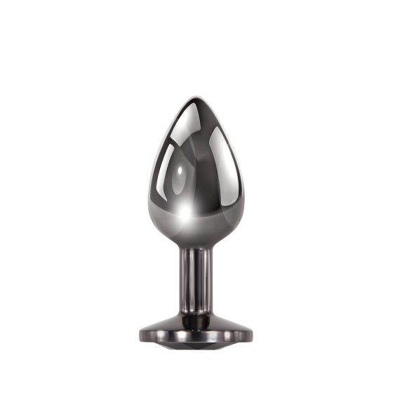 Evolved Black Gem - Metal Anal Dildo Set (Black-Silver)