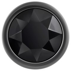 Evolved Black Gem - Metal Anal Plug Set (Black-Silver)