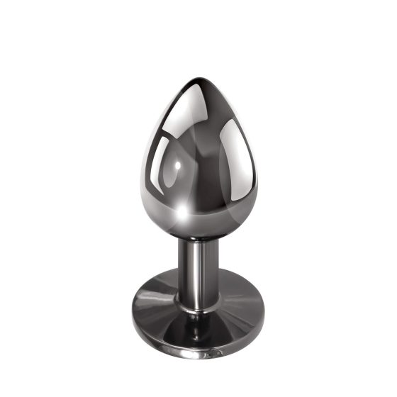 Evolved Black Gem - Metal Anal Dildo Set (Black-Silver)