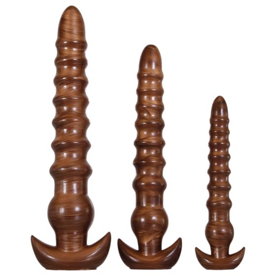 Evolved Twisted Love - Anal Dildo Set (Brown)