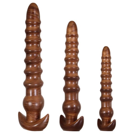 Evolved Twisted Love - Anal Dildo Set (Brown)