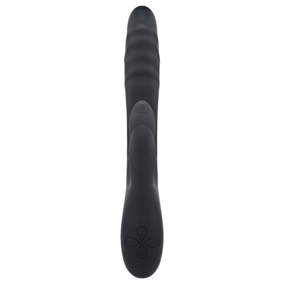 Playboy Rapid Rabbit - rechargeable rabbit vibrator (black)