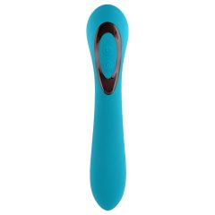   Evolved Heads or Tails - Rechargeable Double-Ended Vibrator (Blue)