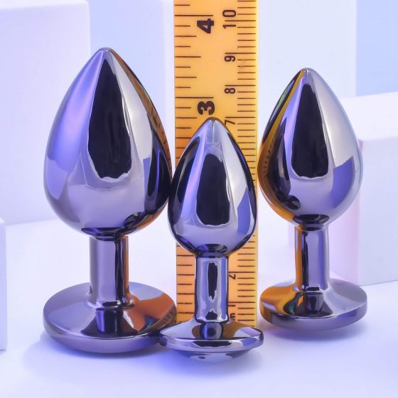 Playboy - Anal Dildo Set - 3 Pieces (Silver)