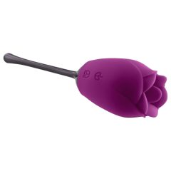   Playboy - Waterproof, Rechargeable, Tongue Rose Vibrator (Purple)