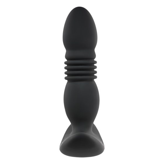 Playboy - rechargeable thrusting anal vibrator (black)