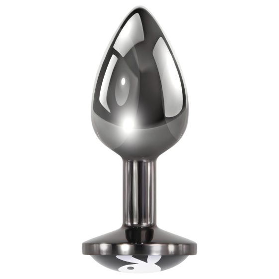 Playboy Tux - anal plug - small (silver)