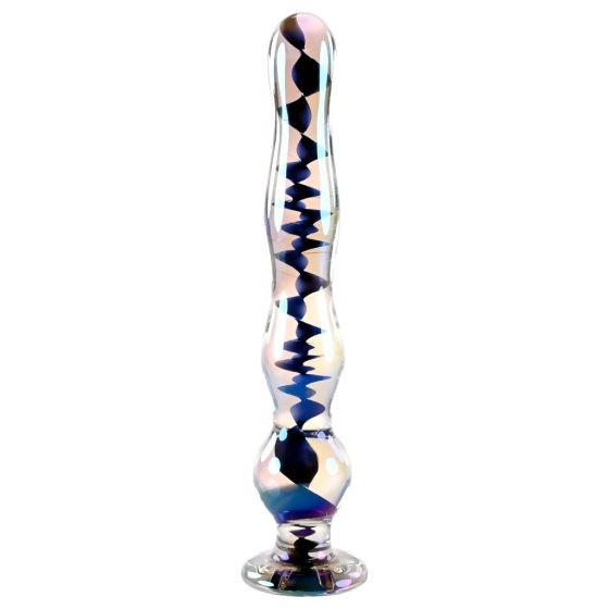 Playboy Jewels - Wavy Glass Dildo (Clear)