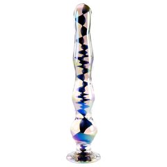 Playboy Jewels - Wavy Glass Dildo (Transparent)