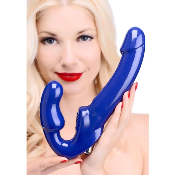 Revolver II - Strapless Strap-On Vibrator (Blue)