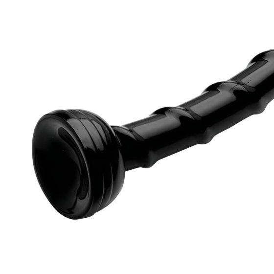 Suction Cup Thin Anal Dildo 18 - Black