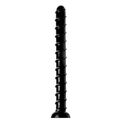 Twisted Base Anal Dildo 18 - Black