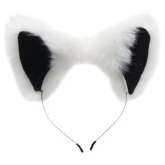 TAILZ - fox anal plug and headband (black and white)