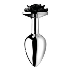   Black Rose Booty Sparks - 79g Aluminum Anal Dildo (Silver-Black)