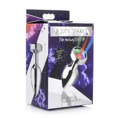 Booty Sparks - Small Light-Up Anal Plug (Silver)