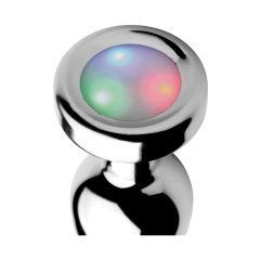 Booty Sparks - Small Light-Up Anal Plug (Silver)