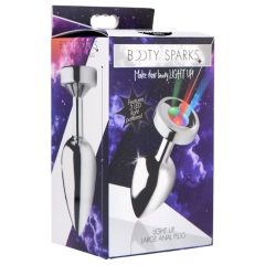 Booty Sparks - Light-Up Anal Plug - Large (Silver)