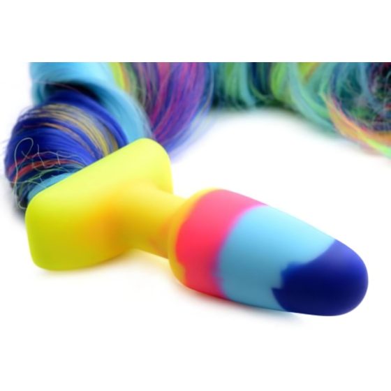 TAILZ Unicorn Silicone Anal Dildo (Rainbow)