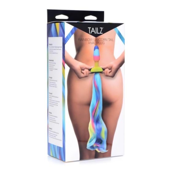 TAILZ Unicorn Silicone Anal Dildo (Rainbow)