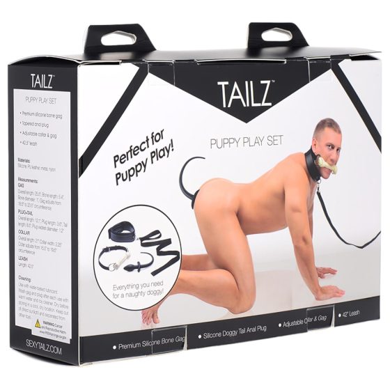 Tailz Puppy Player Set - Puppy anal dildo set (4 pieces)