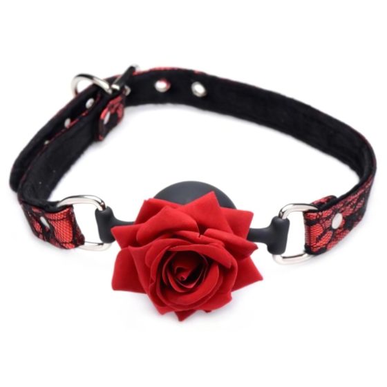 Master Series - Rose Silicone Gag (Red-Black)