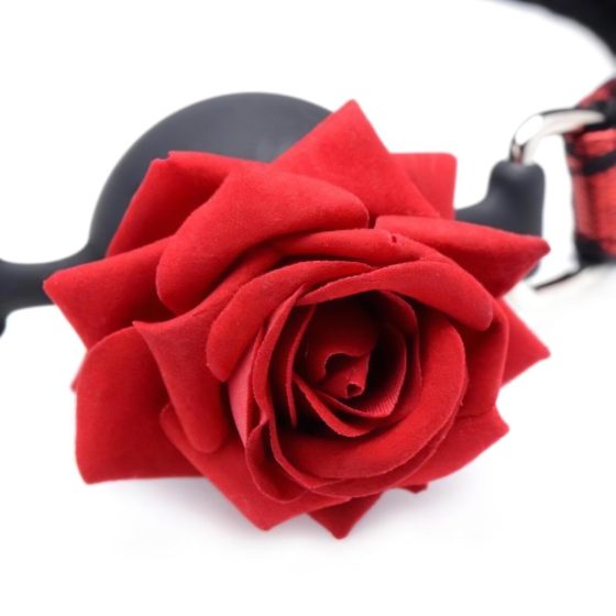 Master Series - Rose Silicone Gag (Red-Black)