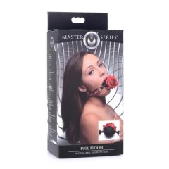 Master Series - Rose Silicone Gag (Red-Black)