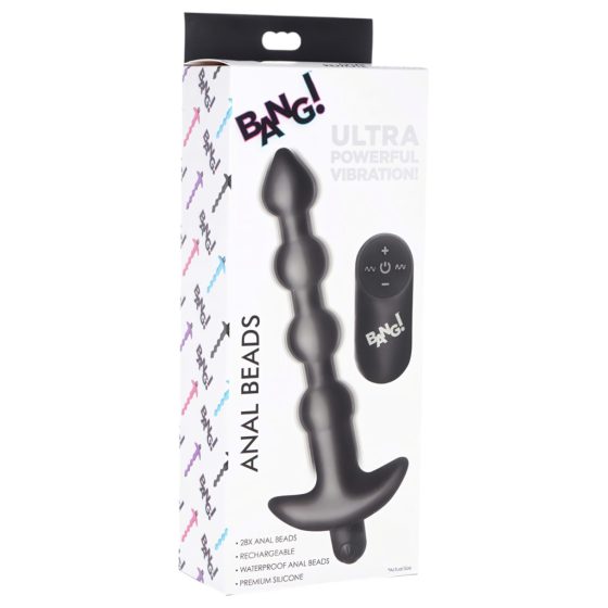 Bang! - Rechargeable Radio-Controlled Anal Vibrator (Black)