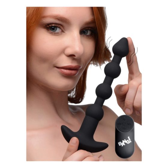 Bang! - Rechargeable Radio-Controlled Anal Vibrator (Black)