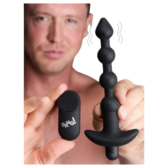 Bang! - Rechargeable Radio-Controlled Anal Vibrator (Black)