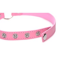 Master Series Kinky Kitty Collar with Cat Ear Ring (Pink)