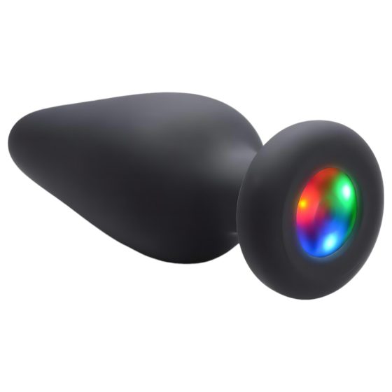 Booty Sparks - Silicone Light-Up Anal Plug (Black)