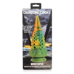 Octopus Tentacle Dildo - 22cm (Yellow-Green)