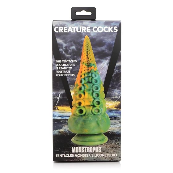 Octopus Tentacle Dildo - 22cm (Yellow-Green)