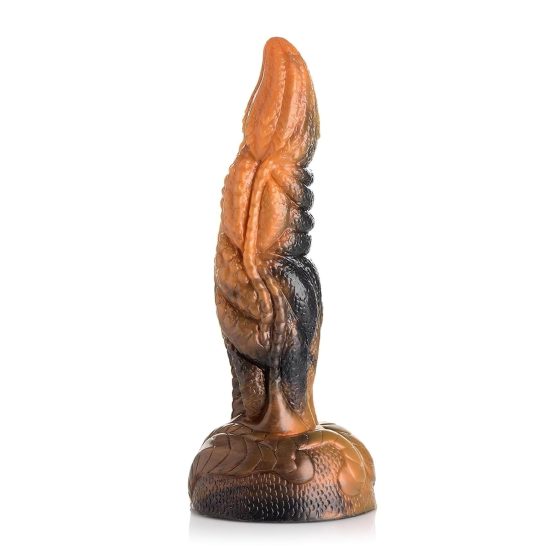 Creature Cocks Ravager - textured silicone dildo - 20cm (orange)